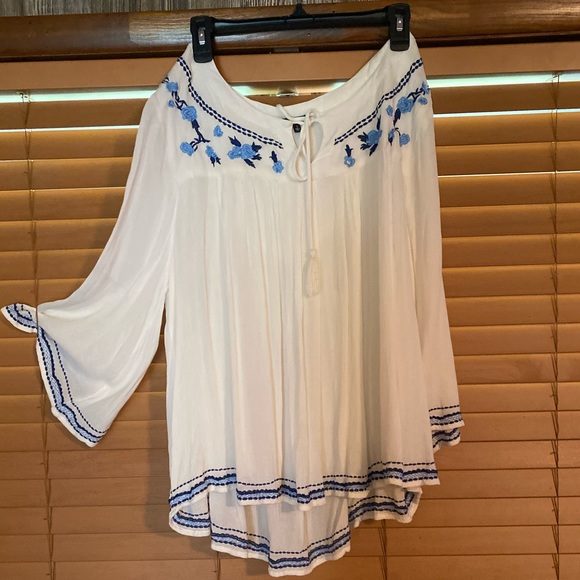 Hannah glared sleeve top - Picture 2 of 2